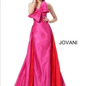 Jovani pink & red gown